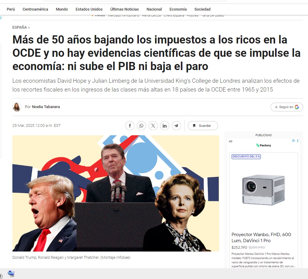777DonLuis's tweet photo. @24HorasTVN Ahhh, pero para regalarle 1800 millones de dólares a los super ricos con la excusa de "la creación de empleos, nada que hicieron caso de evidencia... al final el desempleo está en cifras récords... ¿y los 1800 millones ? Topón pa´ dentro. Buena manga de sinvergüenzas. https://t.co/aa1lJ3ISA3