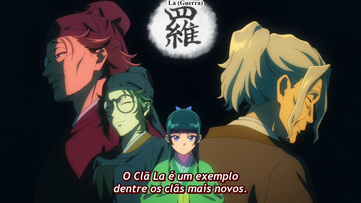 jinmaok's tweet photo. A Maomao aparecendo entre os membros quando foi citado o clã La! https://t.co/s87PZddPPF