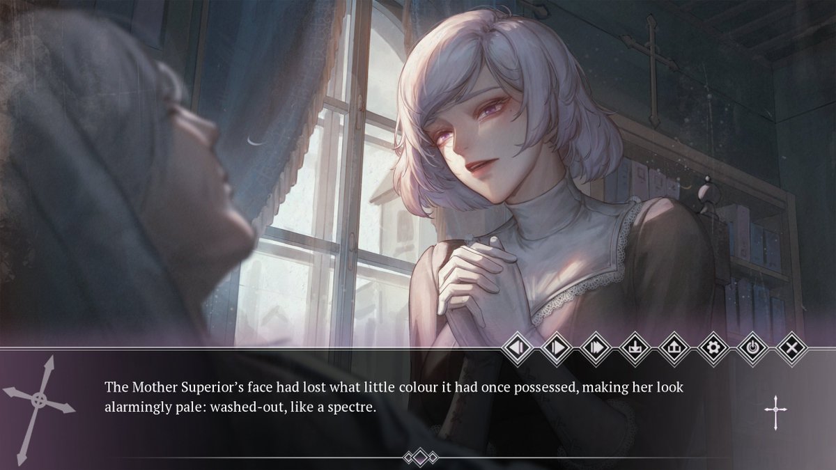 ebihimes's tweet photo. this is why i'm making my gothic yuri visual novel about lesbian nuns with artwork done entirely by humans, it's what the pope would want 🙏 https://t.co/iJk4UIc0v4