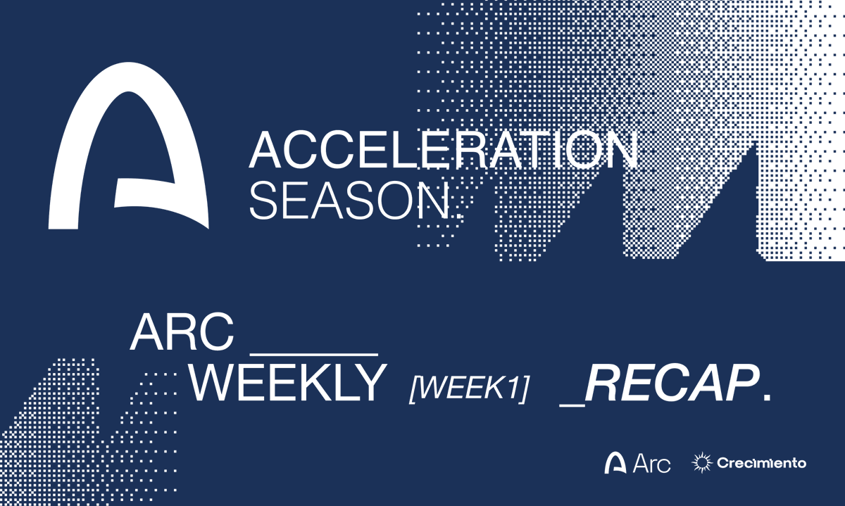 crecimientoar's tweet photo. WEEK 1 — ARC ACCELERATION SEASON

The first week of the 6-week program with @Arc is done, where we're working with fintech and AI startups as they take their businesses to the next stage of growth on Arc.

We kicked off the week with an onboarding session for the full cohort, followed by a Masterclass on Discovering Arc by @jennateeman, Ecosystem Programs at @circle. On Wednesday and Thursday, every startup had a 1:1 with the Crecimiento team, and we closed the week with the teams joining the open office hours at Arc House.

A packed but incredible week!