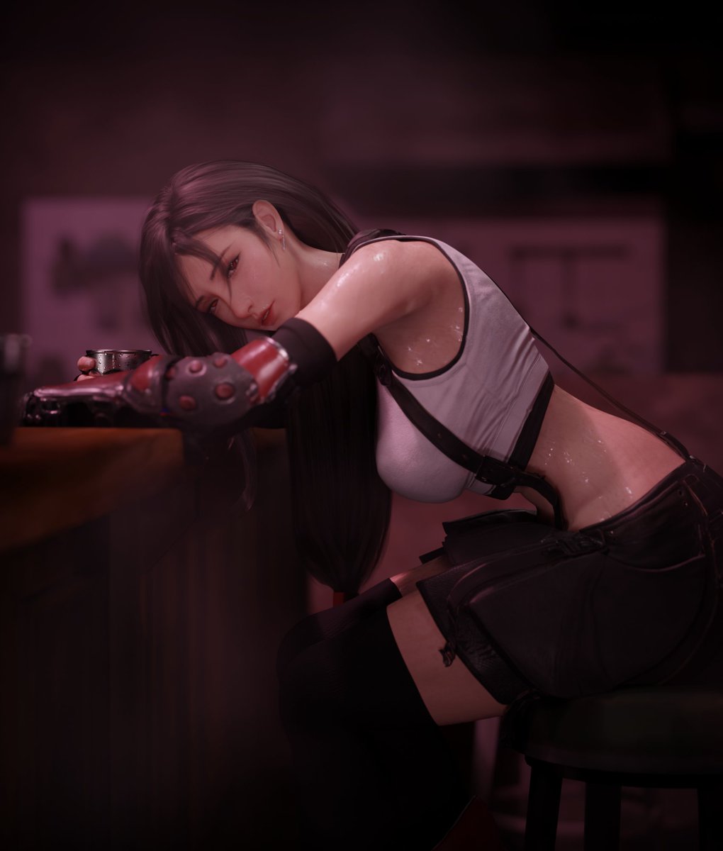 SOBORO_bang's tweet photo. Tifa - in the bar https://t.co/T14wGUrGM6