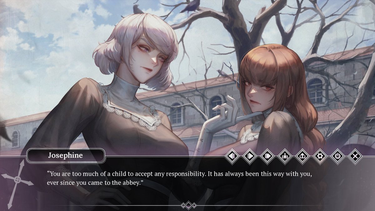 ebihimes's tweet photo. this is why i'm making my gothic yuri visual novel about lesbian nuns with artwork done entirely by humans, it's what the pope would want 🙏 https://t.co/iJk4UIc0v4