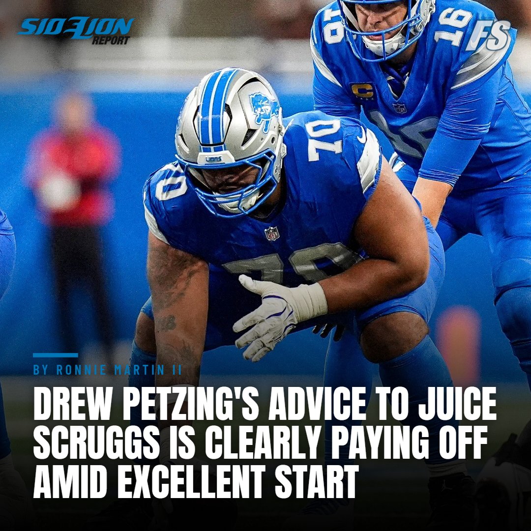 writeronnie's tweet photo. The #Lions needed someone to step up after center Cade Mays went down with an injury in August, and Juice Scruggs is the one who put the cape on: https://t.co/BR9dfi7myG https://t.co/MLh4UKDnRf