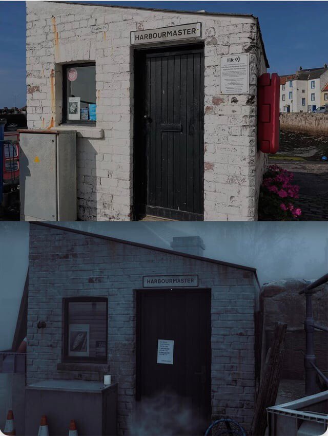 immalkwalahi's tweet photo. Silent Hill Townfall vs Real Life locations in St Monans Scotland photos comparison https://t.co/tQB6VxfwaK
