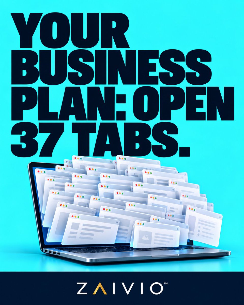 ZaivioAI's tweet photo. Your business plan: open 37 tabs. Being your browser’s full-time tab curator is a questionable promotion. Clarity Agent helps you work through information, options and trade-offs. Explore Zaivio: https://t.co/EsOMIb69jm https://t.co/E4DfcPMPfW