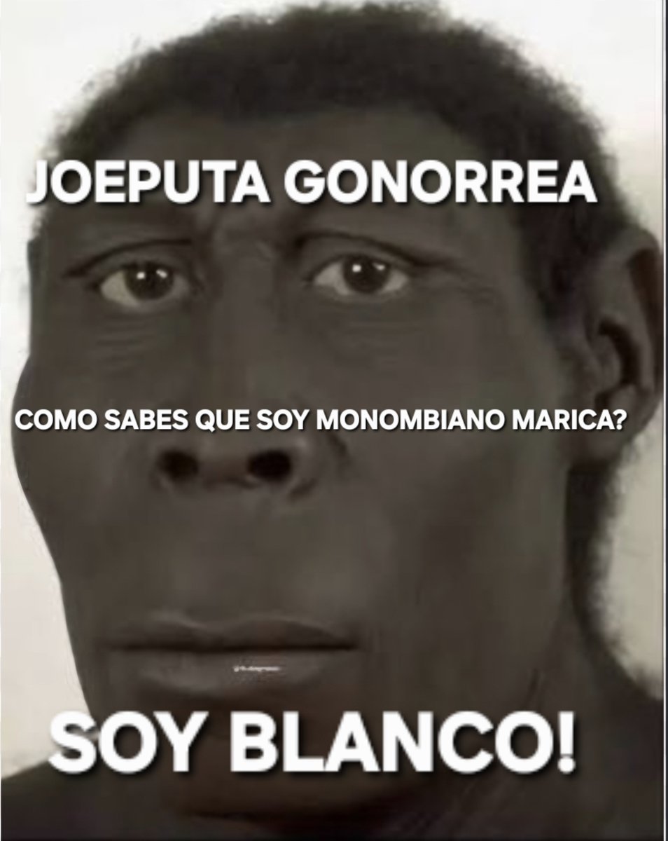 AugustoMedyylu's tweet photo. @palamorcie11 Oye zambolombiano sucio negro sidoso leproso basura bastardo asqueroso inmundo. 

Naciste inferior y morirás siendo un completo inferior zambo inhumano. Si tan "superior" es africalombia entonces llévate a tus zambos de Chile. Especialmente los que están en antofagasta. Zambo qlo https://t.co/SaKGHwqlFh
