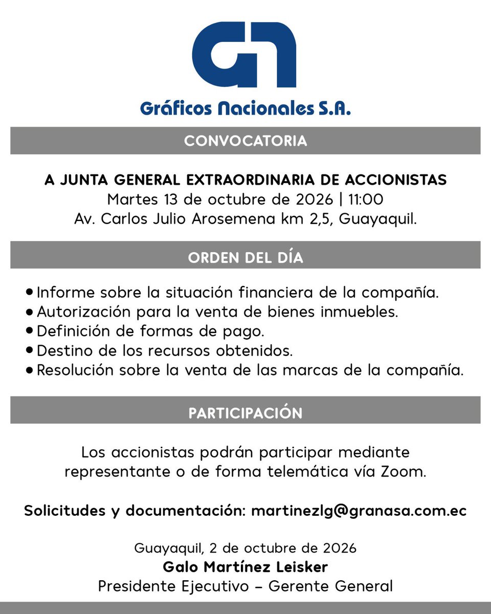 Expresoec's tweet photo. CONVOCATORIA. https://t.co/RoxMuRdOmL