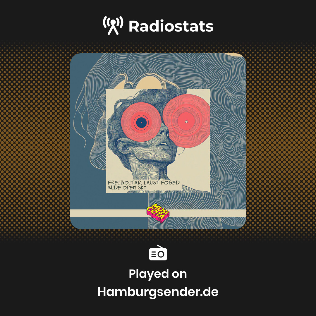 RadiostatsApp's tweet photo. @laustfoged Did you know that "Wide Open Sky" is getting some great radio support on https://t.co/armNPlgY94 in Germany. https://t.co/QZv3Vt0DoP