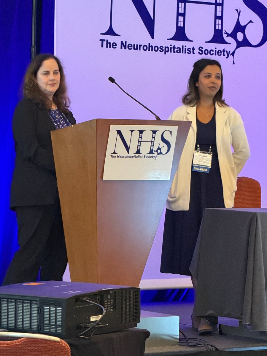 Neurohosp's tweet photo. Afternoon sessions: Drs. Tarini Goyal &amp; Mara Lugassy with practical tips on serious illness conversations and end-of-life care, plus Dr. Lucy Zhang on brain injury in patients on mechanical circulatory support. 

#Neurohospitalist #NeuroPalliative #NHS2026 https://t.co/ft3DUSDWTg