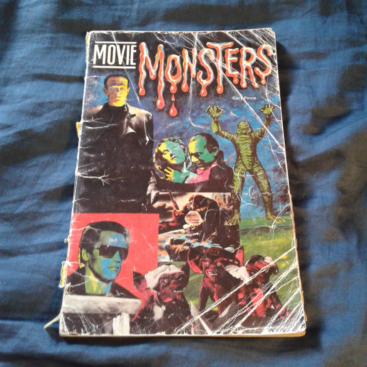 JamesGChampagne's tweet photo. Also Currently Reading: MOVIE MONSTERS by Gary Poole 

This is actually a reread. I got this book in the second grade, way back in the mid-to-late 1980s. Thing is, I had won the Young Authors' Award that year (for my adaptation/retelling of the FROSTY THE SNOWMAN story) and all the prizewinners were sent to some school to accept their award. At this school there was a bookfair where one could get a free book so I picked this one. In any event, it's been easily over 35 years since I last read it. But seeing as it's October . . . 

Anyway, it covers a good mix of movies (with a decent photograph selection), from the classic stuff like the Universal Monsters to what was then more modern fare like GREMLINS, GHOSTBUSTERS and THE TERMINATOR (the book was published in 1986). My copy is so old and beat-up that it's practically falling apart!