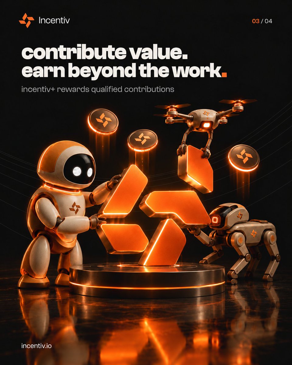 Incentiv_net's tweet photo. This is the economy we’re building for agents.

Your rules. Their execution. Paid work for builders, rewards for qualified contributions, and $CENT settling the network activity behind it.

The next wave of customers will need more than a wallet. Build what they’ll use. https://t.co/g5Vvkqj3P9