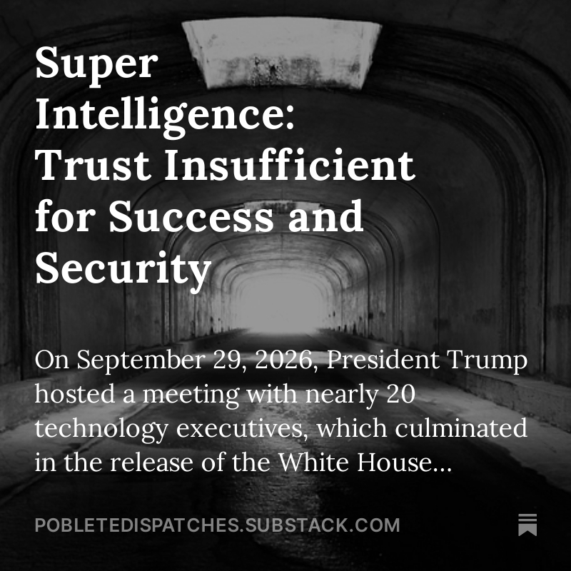 pobleteanalysis's tweet photo. 🔎 New Poblete Dispatch via @YleemPoblete,

The Geopolitical Strategic Imperative; The Trump administration and Republican Congressional leaders have framed the development of Super Intelligence as a technological race against the People’s Republic of China ... https://t.co/VeFwXi2mBd