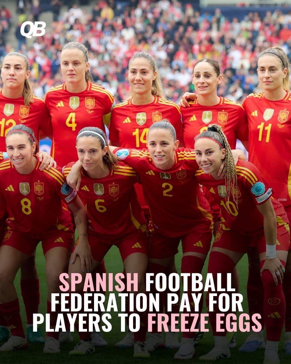 QueenballersCom's tweet photo. The Spanish Football Federation is set to support national team players who choose to freeze their eggs, helping them plan for life beyond football.
A new step towards supporting women both on and off the pitch.

What do you think about this move? 👀
#Queenballers #WomensFootball https://t.co/ISS47vFaTk