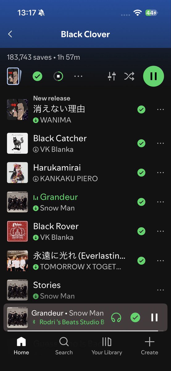 kanashiK7's tweet photo. Es buen momento para recordar que en Spotify hay una playlist oficial con todos los OP/END de Black Clover https://t.co/i9YF5jq2Fx