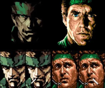 milktst's tweet photo. Big boss doesn’t have a green bandana, solid snake does https://t.co/oYi217O0sM