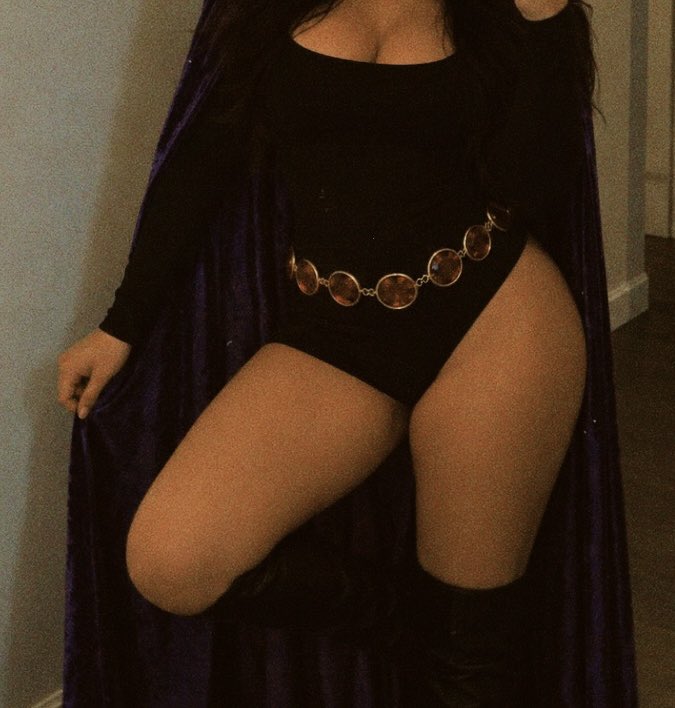 r4r1111's tweet photo. one month of this account &amp; me being on #nsfwtwt 
be the beast boy to my raven? ;) 💜 https://t.co/Dg6udlpA9c