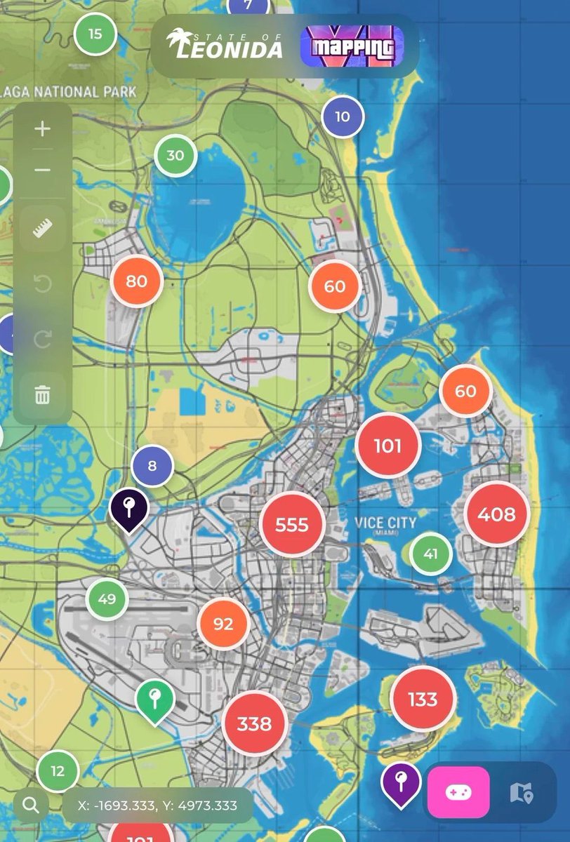Lucia_Leonidaa's tweet photo. The GTA 6 zoo could be way bigger than we thought. 👀

The map layout appears to line up with Zoo Miami, including the C-shaped pool and surrounding paths. If this is accurate, the zoo could end up being one of the biggest attractions on the entire map. https://t.co/SRZLn47sgx
