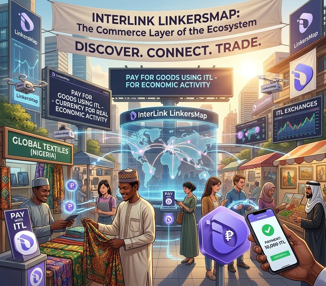 rukkee02's tweet photo. InterLink LinkersMap brings commerce into the ecosystem by connecting users and merchants across borders, making it possible to discover products, buy and sell goods, and use ITL for payments in everyday economic activity.

#InterLink #ITLG #ITL #ITLX https://t.co/AdTSfbvYi4
