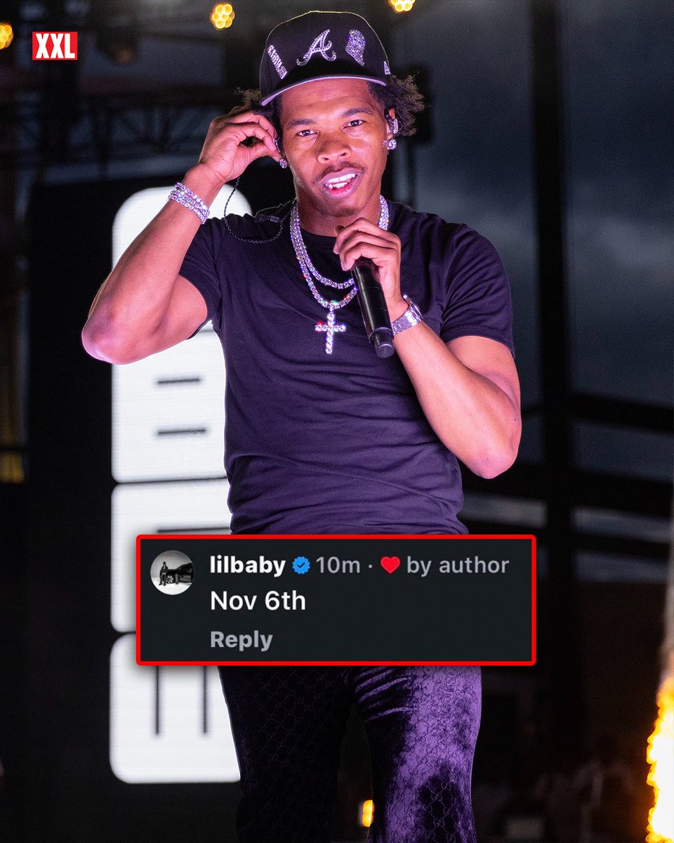 XXL's tweet photo. 🗣️ LIL BABY

💽 NEW ALBUM

🚨 NOVEMBER 6 https://t.co/qNK0LcYbWK