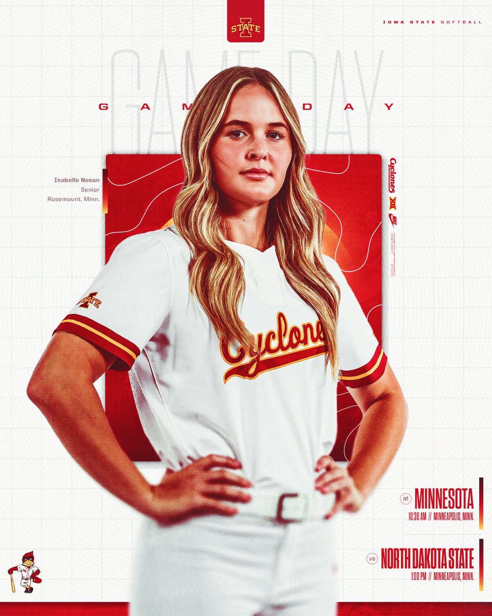 CycloneSB's tweet photo. Playing ✌️ Today

🆚 Minnesota &amp; NDSU
🏟️ Jane Sage Cowles Stadium
🕥 10:30 am &amp; 1 pm

🌪️🥎🌪️ https://t.co/F22qFdd2U8