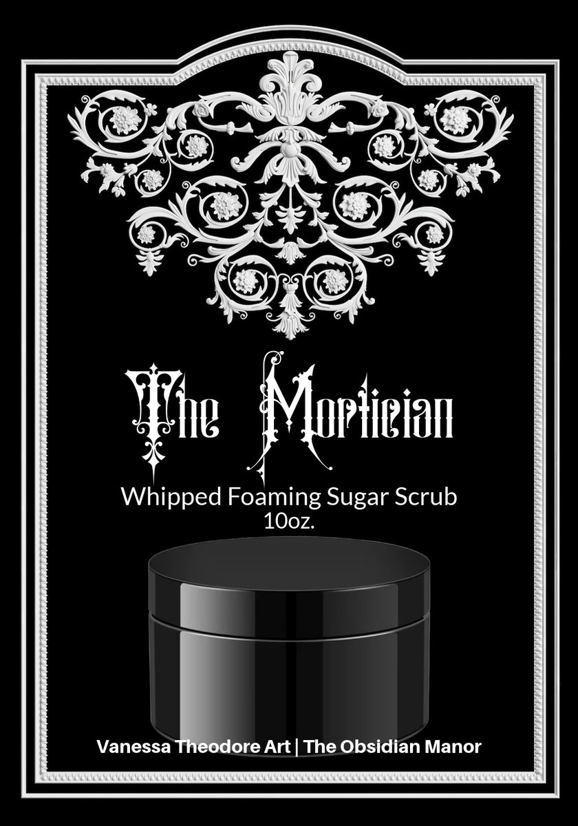 VanessaMacabre's tweet photo. THE LITTLE DEATHS COLLECTION: The Mortician Whipped Foaming Sugar Scrubs (10oz.) now available!
https://t.co/rXmCRB7Qaa
#bathandbody #sugarbodyscrubs #goth #smallbusiness #mortician https://t.co/S6luDDVrmr