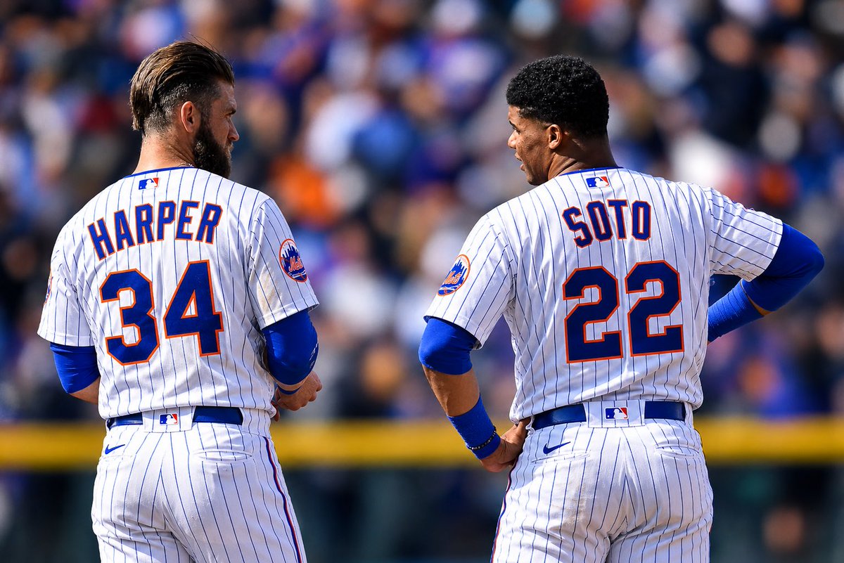 therealbink1's tweet photo. Come reunite with Soto and stick it to the Phillies for failing you 🫡 1B is open for ya  @bryceharper3 #LGM https://t.co/E7qBrEEl3J