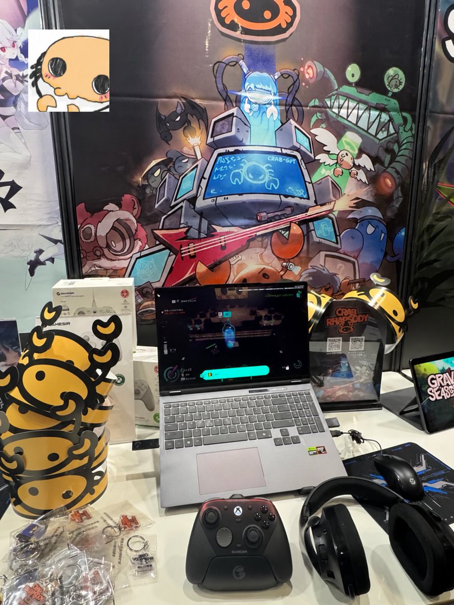 CrabRhapsody's tweet photo. Claws up! 🦀✅
So many new crab friends at PAX East & TGS!
I’m still a baby crab in demo form, but I can’t wait to grow into a full game and meet you all! 💛
Play the demo, share your feedback & wishlist Crab Rhapsody to help me grow!
Love, your little crab 💌
#steamgame https://t.co/0jg6zhbbUs