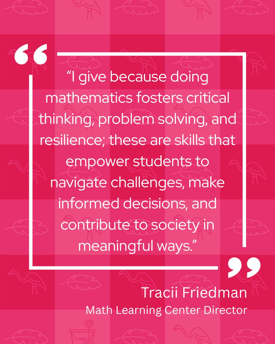 UWMadisonMath's tweet photo. There are just under three hours left to donate to the Department of Mathematics during Fill the Hill. A few of our faculty members shared why giving to Mathematics is important to them. Click the link to join them in adding your flamingo to Bascom Hill! https://t.co/PrXS6f2Ap8 https://t.co/n5gJaLR4wm