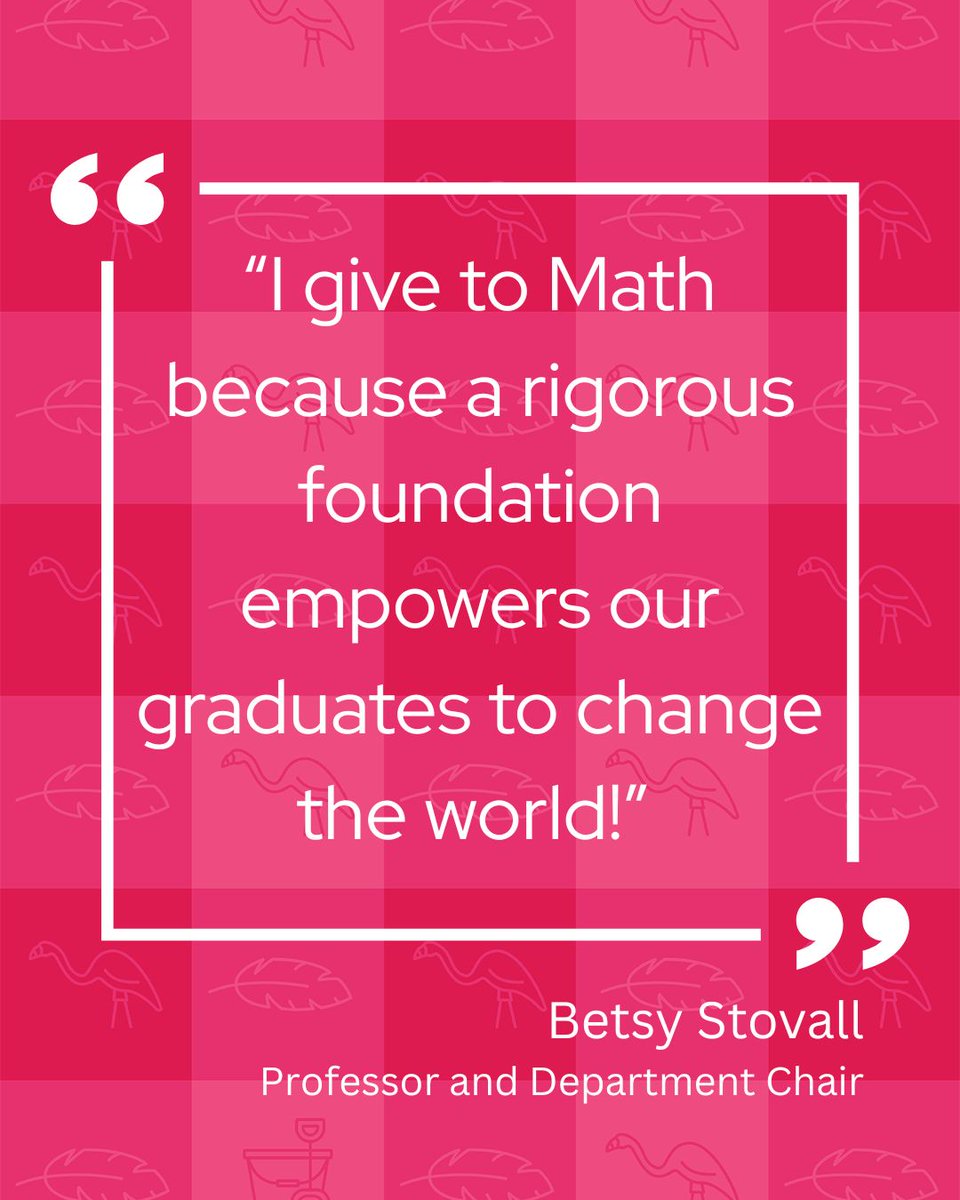 UWMadisonMath's tweet photo. There are just under three hours left to donate to the Department of Mathematics during Fill the Hill. A few of our faculty members shared why giving to Mathematics is important to them. Click the link to join them in adding your flamingo to Bascom Hill! https://t.co/PrXS6f2Ap8 https://t.co/n5gJaLR4wm