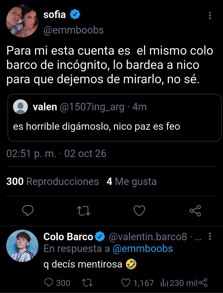 forrousado69's tweet photo. mini au #barcopaz

Nico paz es feo? https://t.co/GzVpz7jUCb