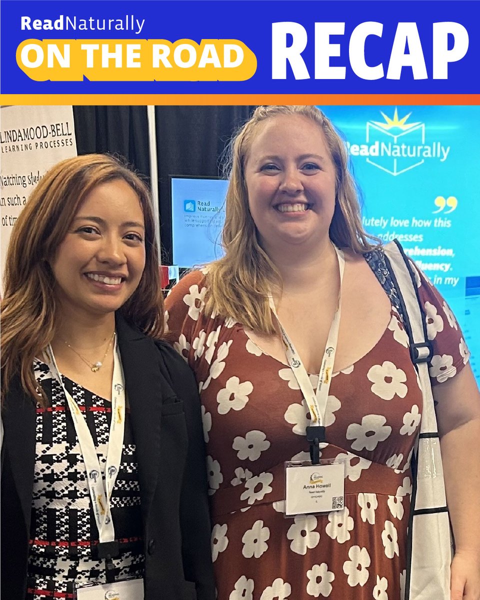ReadNaturally's tweet photo. A big thank you to all that came out to see us at the Reading League Conference! Another thank you to Jocelyn and Anna from Madera Middle School as well for joining us this week.

To see which conferences we'll be at in the near future, visit https://t.co/cMOejgZ5DS https://t.co/Hz5TFtffB7