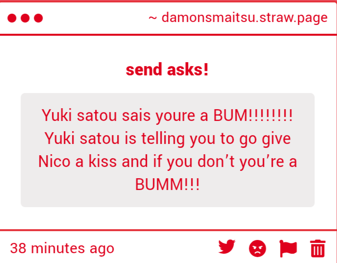 damonsmaitsu's tweet photo. I'll kiss my fiance when I feel like it, not when some stranger demands I do. 

Who even is Yuki Satou? https://t.co/9pm3VZDKXn