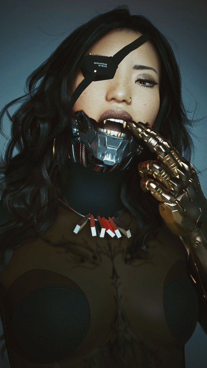 Firaga4's tweet photo. Don't think I've fully shared this set on here - Sujin rocking ACRONYM #cyberpunk2077 #sujinpark https://t.co/FVSuUtcUc2