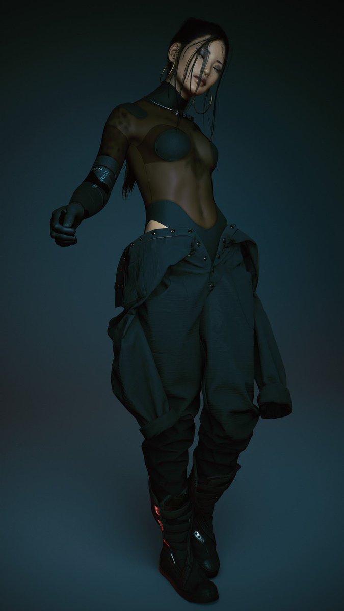 Firaga4's tweet photo. Don't think I've fully shared this set on here - Sujin rocking ACRONYM #cyberpunk2077 #sujinpark https://t.co/FVSuUtcUc2