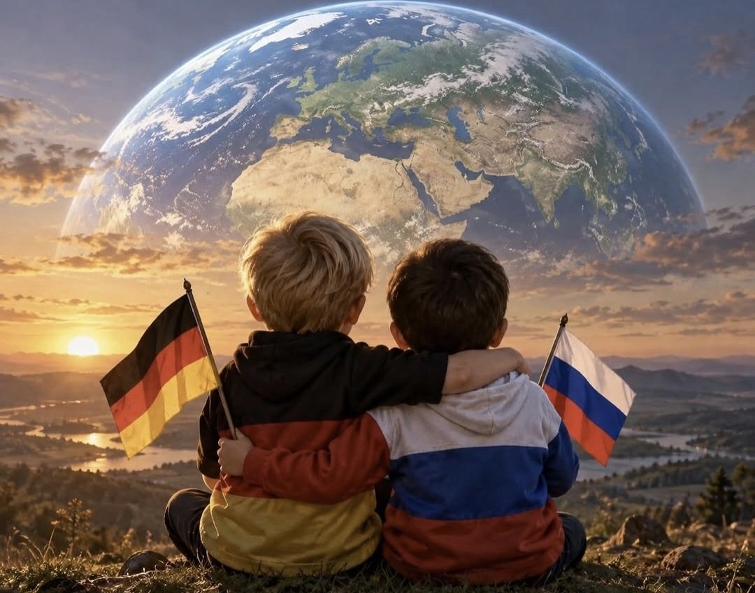 MartinaKlar's tweet photo. Ich bin in Frieden mit Russland 
🇷🇺🫶🇩🇪 https://t.co/h7JPbNxK4r