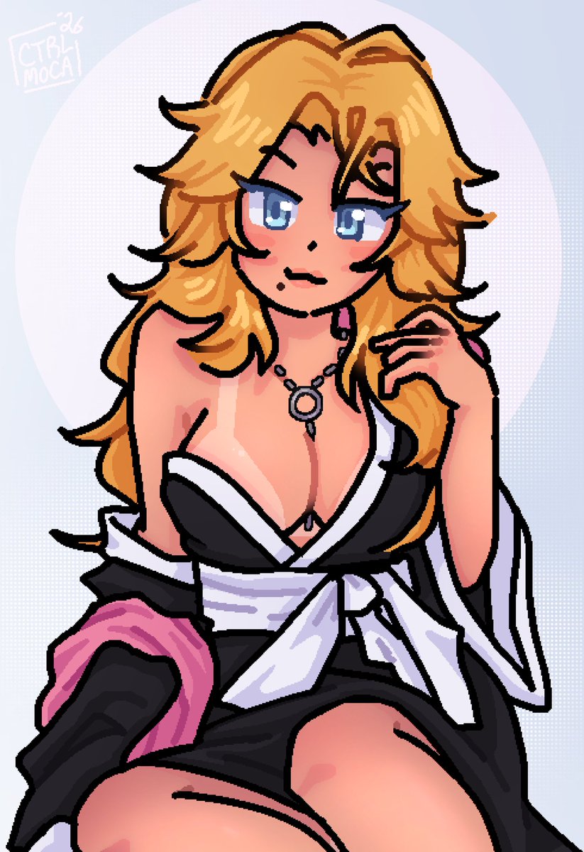 ctrlmoca's tweet photo. (inspired by a cosplay)

#BLEACH #松本乱菊 #RangikuMatsumoto https://t.co/v3SDJ91OM8