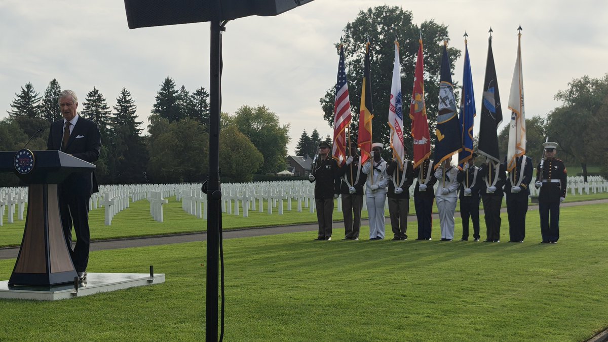 PascalHeyman's tweet photo. Attended an exceptional and moving ceremony at the American military cemetery at Henri-Chapelle with WW2 veterans 101, 102 and 103 years old, testifying the strong 🇧🇪 🇺🇲 bonds in the defense of freedom in Europe. The cemetery is the final resting place of 7987 US service members. https://t.co/v2ATRg5zdR