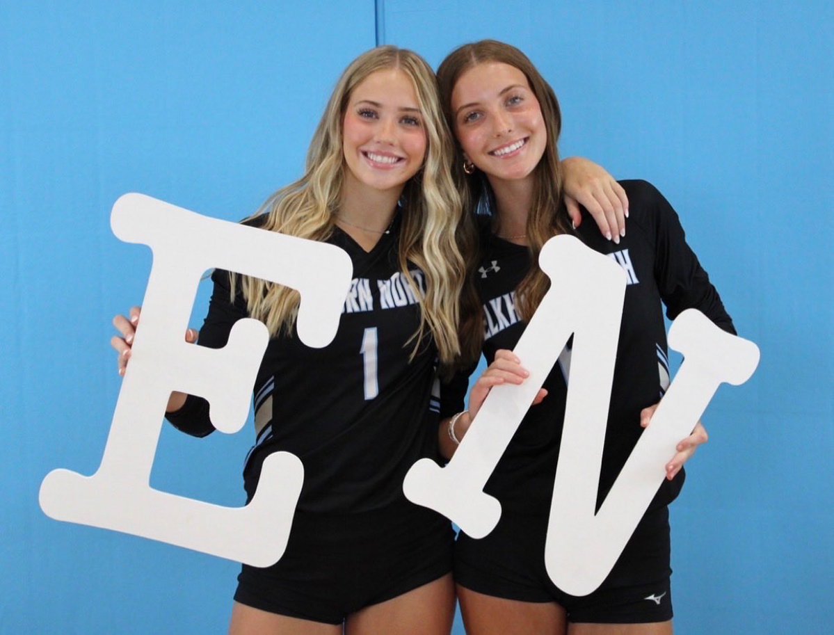 CoachKBooth's tweet photo. BATTLE OF THE BOOTHS 🏐

Excited (and maybe a little nervous 😬) to watch Reese and Hayden take each other on tonight!!
They’ll be playing on ESPN+ at 6:00 PM 

We have our “divided house” shirts ready. Go Panthers 💜 and Braves ❤️ https://t.co/cEQpPabaQB