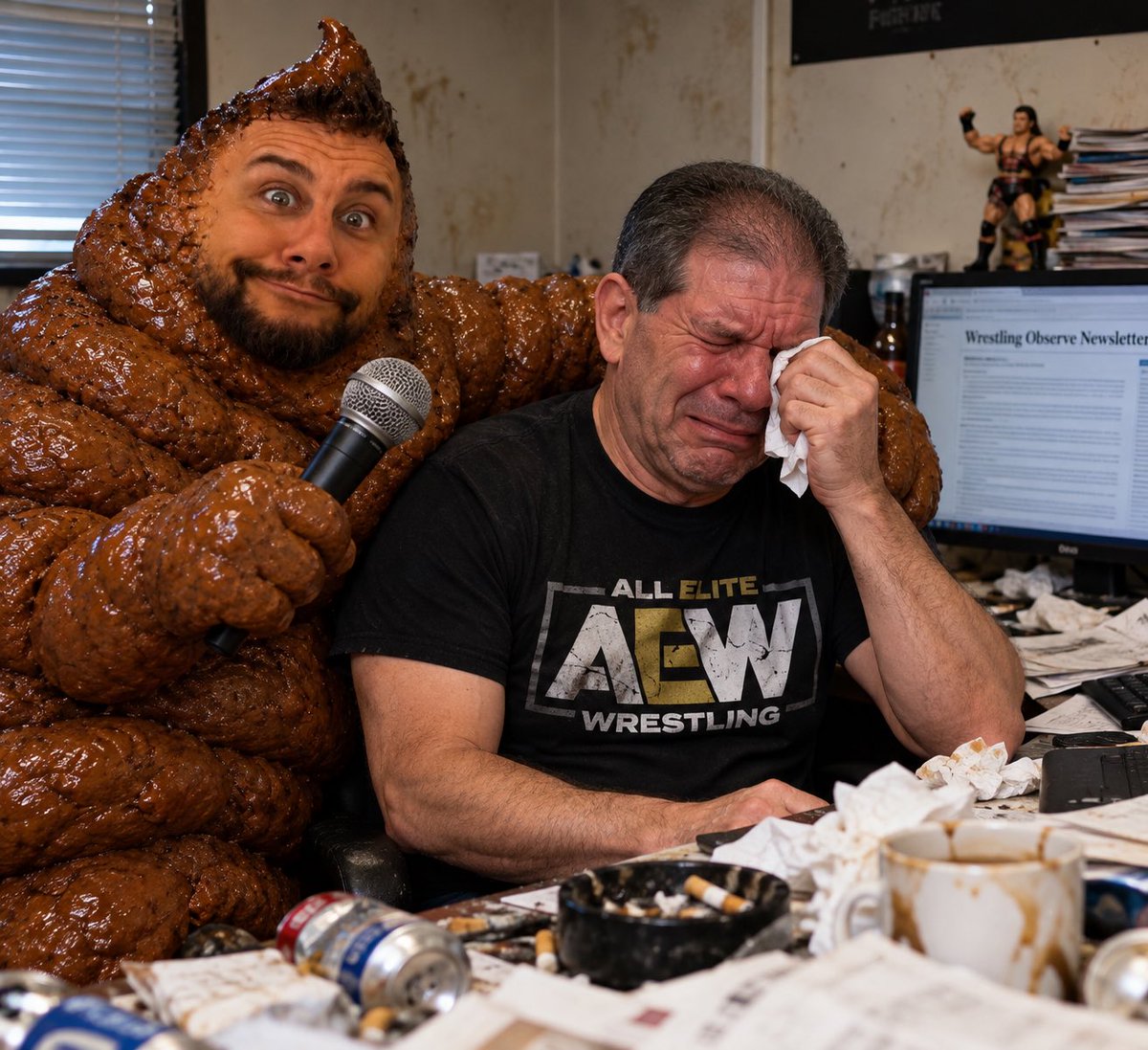 TomXTheAlt's tweet photo. @AEWFULWRESTLING Sean Ross Crapp has been trying to get Dave to comment https://t.co/TMydaVbacK