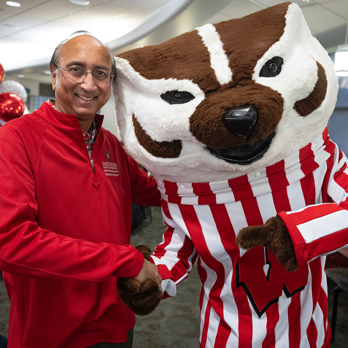 UWBusiness's tweet photo. Join us in wishing our friend @UWBuckyBadger a happy 86th birthday! 🎉🦡 https://t.co/F4OEgnJVWJ