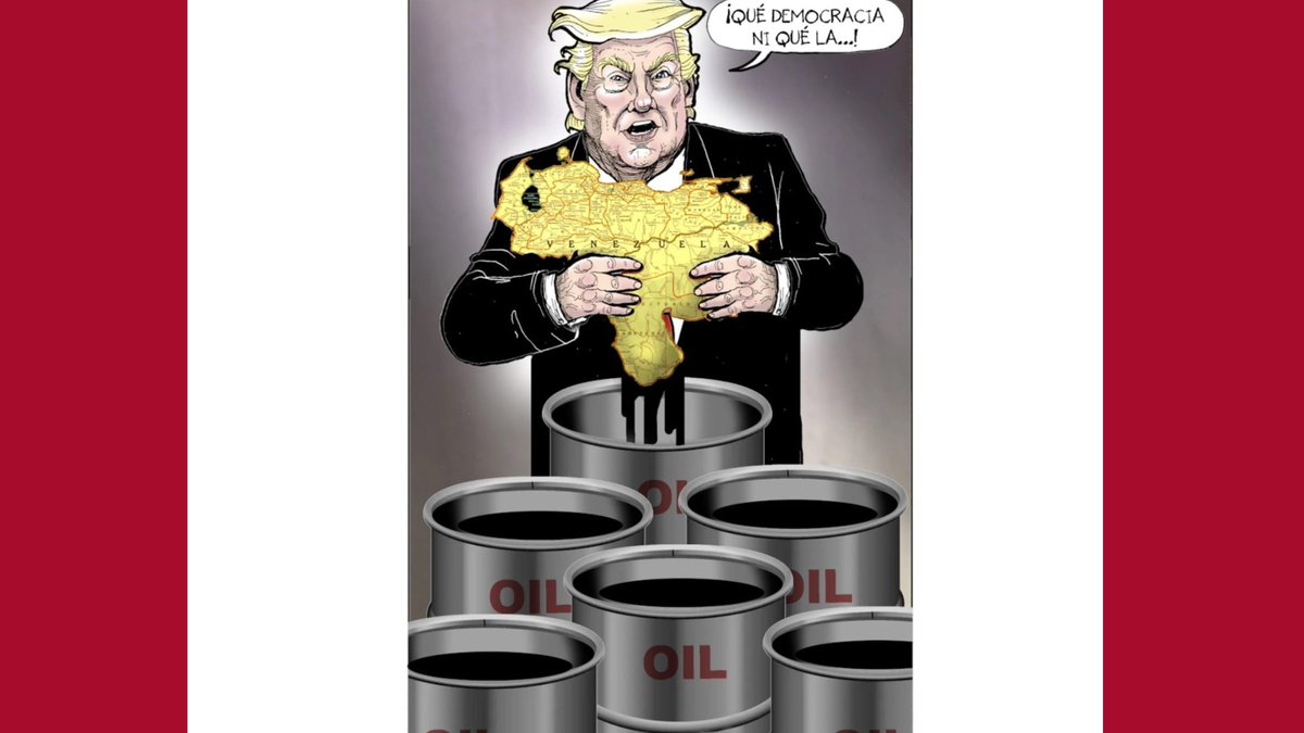 El_Chamuco's tweet photo. 🇺🇸🇻🇪 Trump: “Es demasiado pronto” para elecciones en Venezuela.

El presidente de EU evitó dar una fecha para los comicios y, al explicar su postura, destacó la llegada de Exxon, Chevron y otras petroleras al país.

“Estamos ganando mucho dinero” y “tenemos el control total de todo”, afirmó.

https://t.co/clcsE4n55Y

#Venezuela #Trump #Petróleo