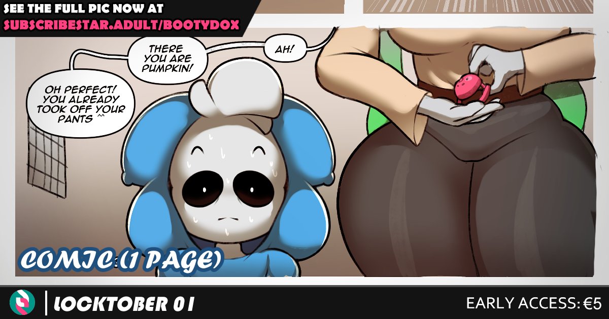 BootyDox's tweet photo. "Locktober 01" is now up for supporters!  https://t.co/FrYt9F9iK8 https://t.co/Xds6zJPOr7