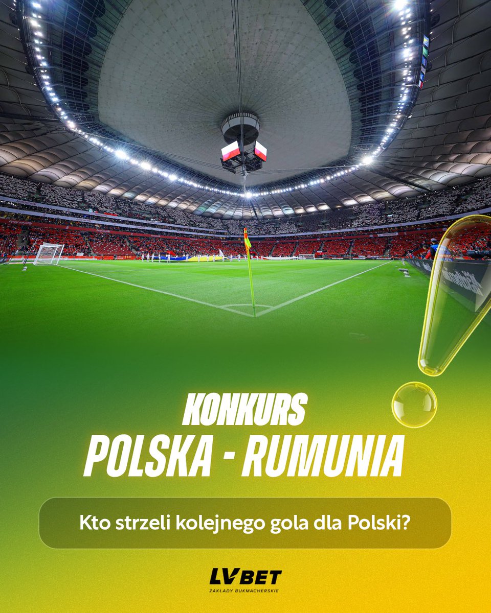 LVBETpl's tweet photo. Konkurs w przerwie na freebety! 😎 #POLROU 

🎁 Nagroda - 10 PLN

Zasady:
👍 Polub post
🔄 Zrób RT
✍️ Wytypuj, który reprezentant Polski strzeli kolejnego gola
⏰ Czas do 22:00 (lub do kolejnej bramki)
Wygrywa 5️⃣ najszybszych prawidłowych odpowiedzi.

➡️ https://t.co/mH79Kq9OdS https://t.co/7AFPWb6iw7