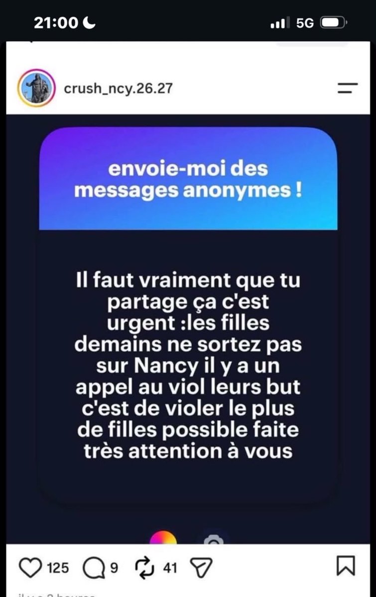 sweetxreader's tweet photo. si j’ai des mutu.e.s de Nancy, je vous partage ce qui a été  partagé sur le groupe de ma promo, faites attention à vous ‼️‼️ https://t.co/OQoqtZpRxX