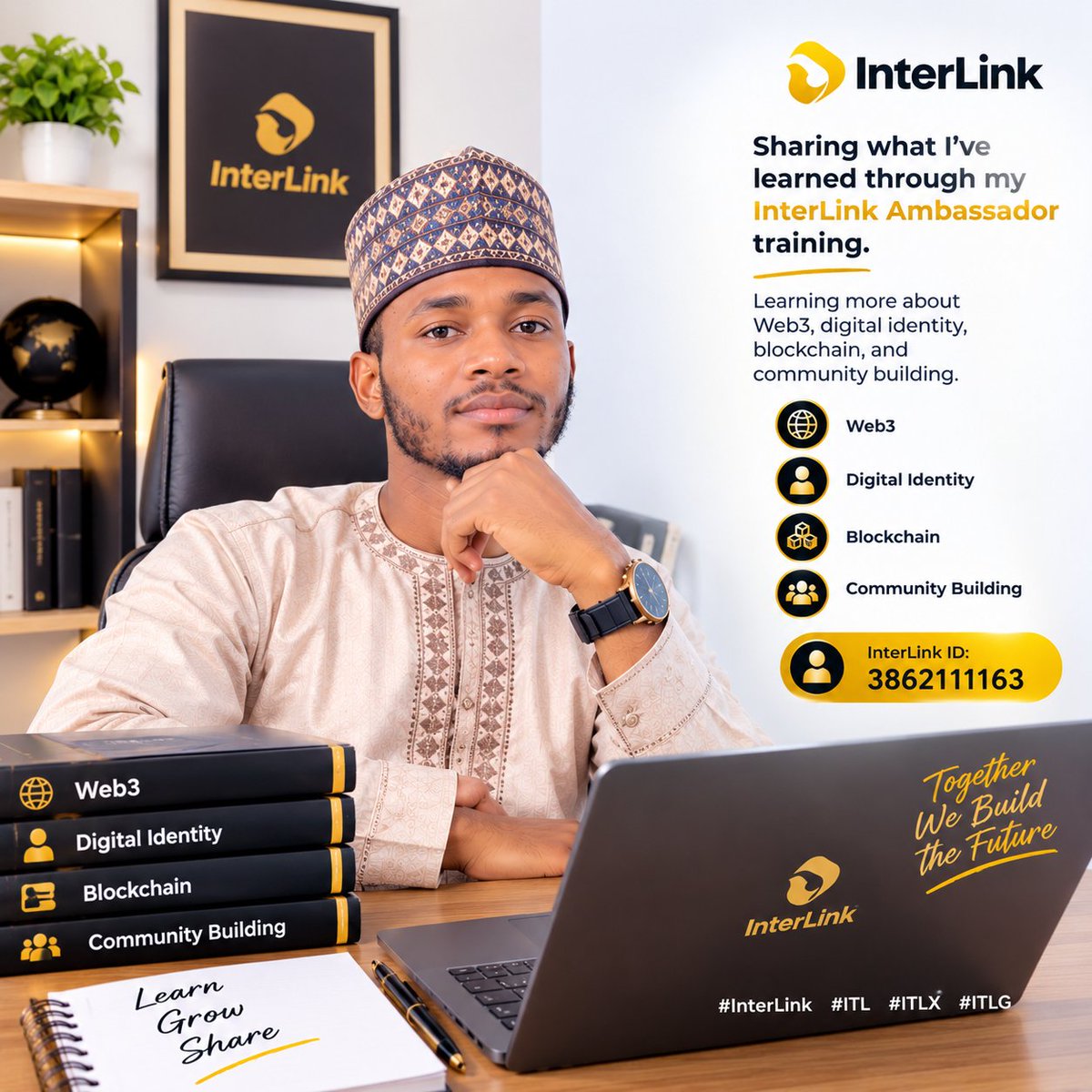 Bellokugu's tweet photo. Every lesson adds to the journey. 🌐✨

Exploring new ideas, expanding my Web3 knowledge, and growing through my InterLink Ambassador training.

InterLink ID: 3862111163

#InterLink #ITL #ITLX #ITLG https://t.co/4OfGdmLPkT