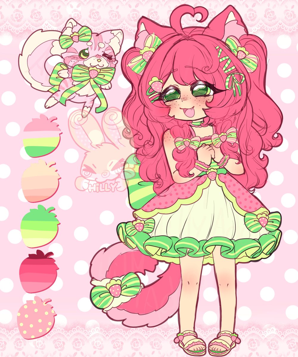 Hilly_meow's tweet photo. new adopt+pet available on my ko-fi!!(>w<)💗🍓

 🍓- strawberry shortcake neko girl+pet!!~💗
 💗- link: https://t.co/Jb0fuqt2xS

please help me find a home to her!!(>w<)
 ♡ and ↻ plz .ᐟ https://t.co/hOSkUfoRps