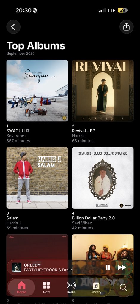 itzbasito's tweet photo. My Apple Music Replay for September 

Lets see yours… https://t.co/XXbp5SnS9v