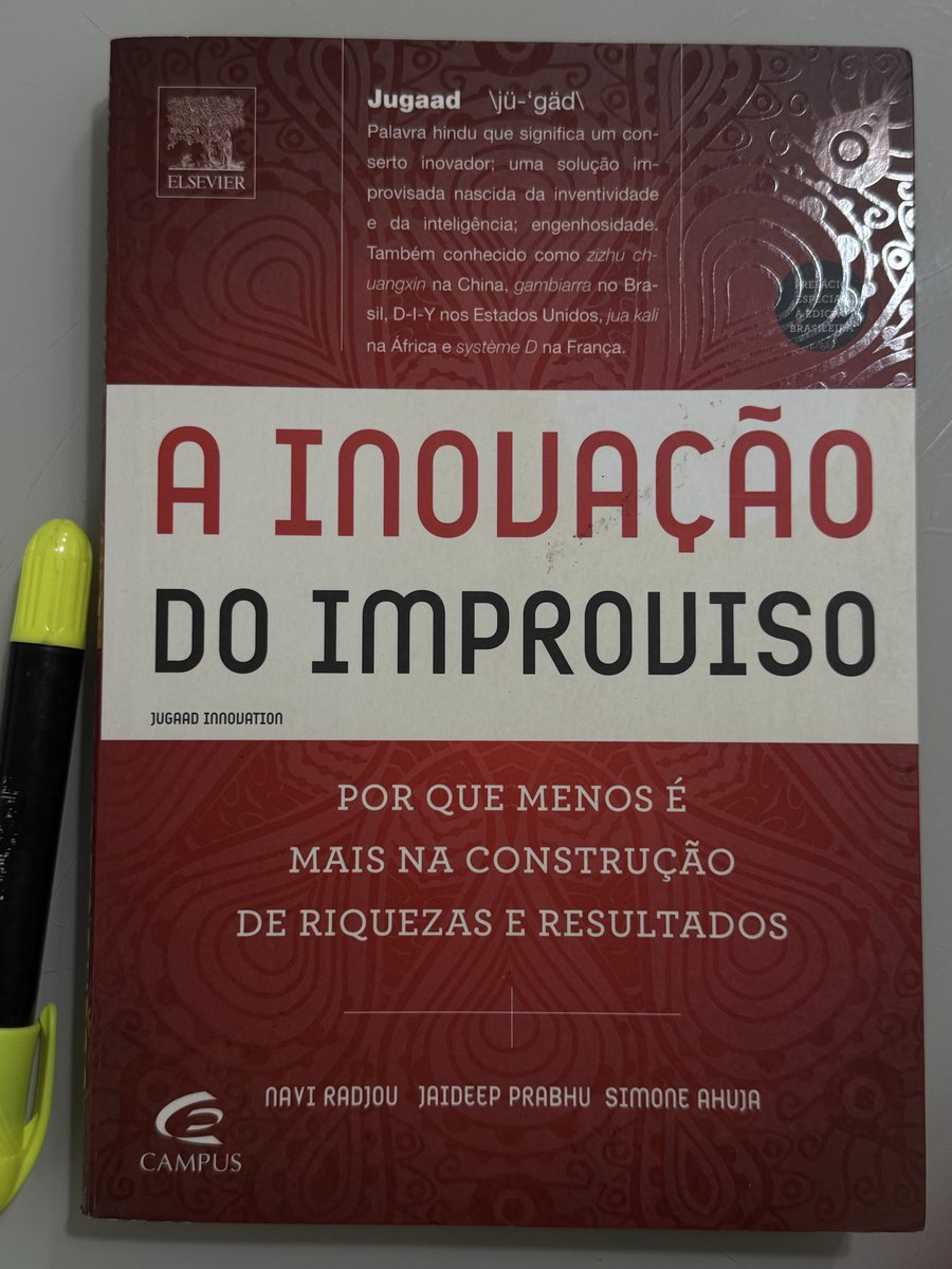 philipemb's tweet photo. Meta 2026 - 41 livros 
Livro 26 concluído 

Os 6 Princípios da Inovação Jugaad

1. Buscar oportunidades na adversidade
2. Fazer mais com menos
3. Pensar e agir de forma flexível
4. Manter as soluções simples
5. Incluir as margens/públicos marginalizados
6. Seguir o coração https://t.co/hMzMC72upQ