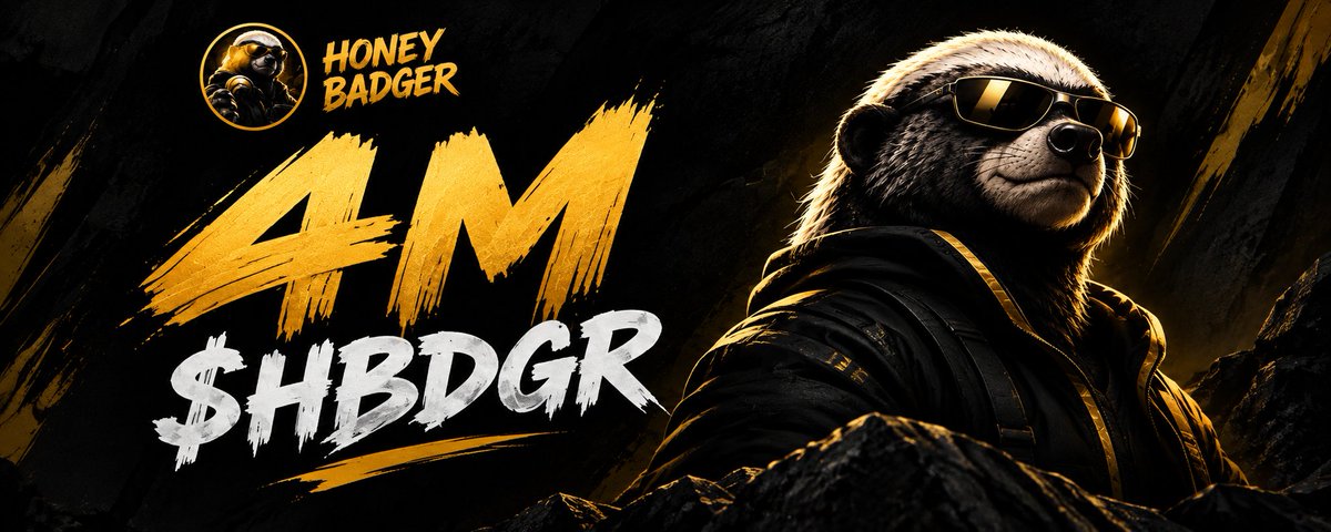 HoneBadgerX's tweet photo. 🦡 HONEY BADGER — UPDATE

4M $HBDGR?
The journey is bigger than today.

We’re building A Good utility for Honey Badger

Our new X account is now LIVE.

Follow us here @HoneBadgerX 

More updates are coming.

📜 ROADMAP DROPS IN A FEW DAYS.

Not much time left. 🦡🍯

The Den is only getting started.