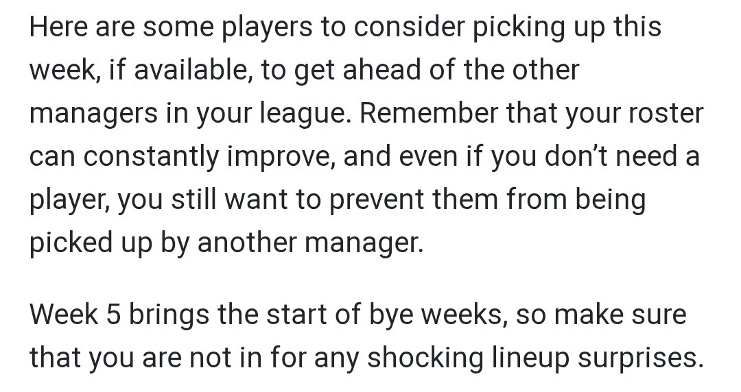 ryan_childress's tweet photo. https://t.co/NRP6MmjsdB

 @juliapapworth is suggests grabbing JJ McCarthy on your waiver wire because he could "be a boat" Not sure this logic wins leagues. Then @Footballguys has the audacity to paywall the rest of the article like she was preaching the fantasy gospel. Hard pass https://t.co/82pMm7g7wq